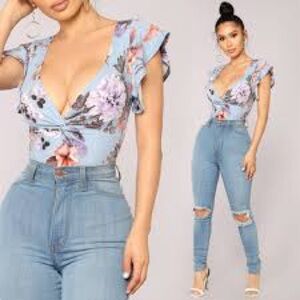 Floral bodysuit